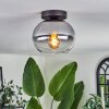 Apedo Plafondlamp - Glas Duidelijk, Rookkleurig, 1-licht