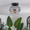 Apedo Plafondlamp - Glas Duidelijk, Rookkleurig, 1-licht