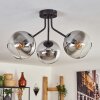 Koyoto Plafondlamp - Glas Zwart, 3-lichts