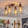 Koyoto Plafondlamp - Glas Duidelijk, 4-lichts