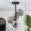 Chehalis Plafondlamp - Glas Rookkleurig, 4-lichts