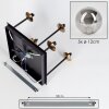 Chehalis Plafondlamp - Glas Goud, Zwart, 5-lichts