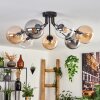 Gastor Plafondlamp - Glas Amber, Duidelijk, Rookkleurig, 7-lichts