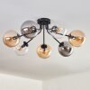 Gastor Plafondlamp - Glas Amber, Duidelijk, Rookkleurig, 7-lichts