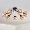 Gastor Plafondlamp - Glas Amber, Duidelijk, 7-lichts