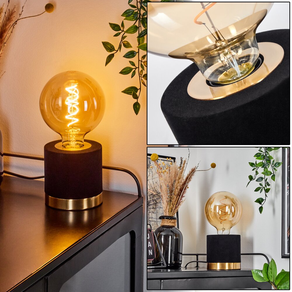 Weruga Tafellamp Goud, Zwart, 1-licht main product photo