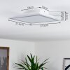 Farc Plafondlamp LED Zilver, 1-licht