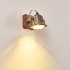 Bangkok Muurlamp Bruin, Pewter, 1-licht