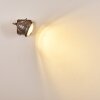 Bangkok Muurlamp Bruin, Pewter, 1-licht