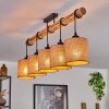 Soungou Plafondlamp Natuurlijke kleuren, Zwart, 5-lichts
