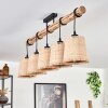 Soungou Plafondlamp Natuurlijke kleuren, Zwart, 5-lichts