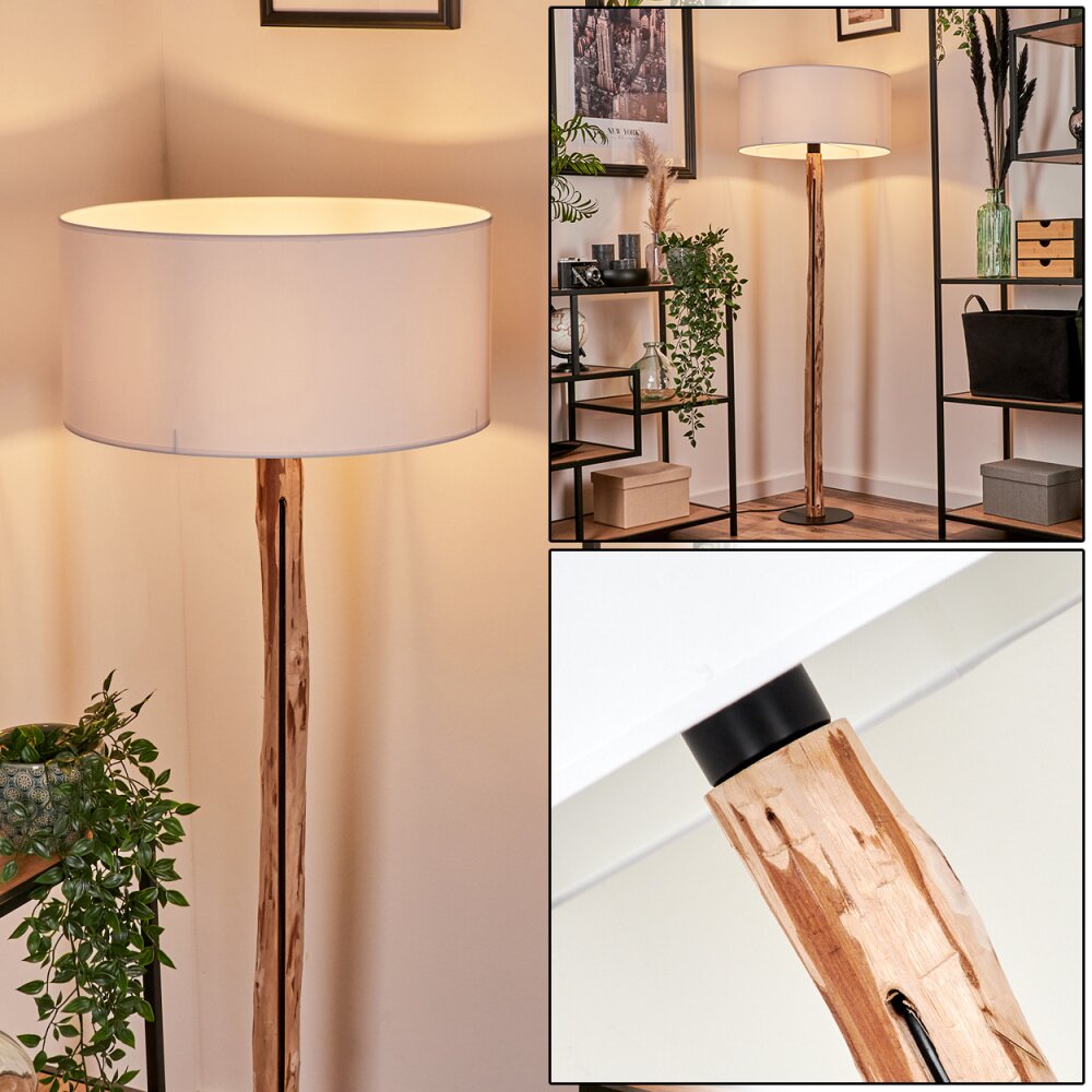 Saladillo Staande lamp Natuurlijke kleuren, Zwart, 1-licht main product photo