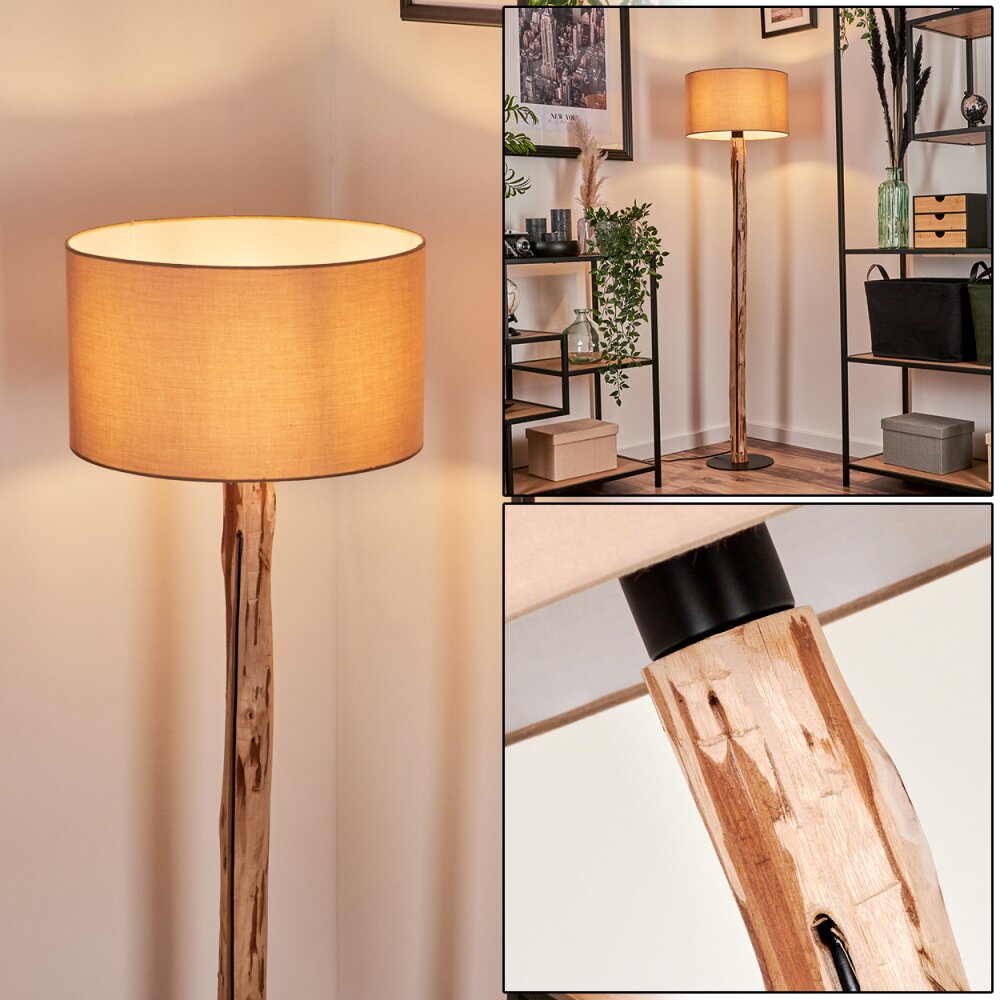 Soungou Staande lamp Natuurlijke kleuren, Zwart, 1-licht main product photo