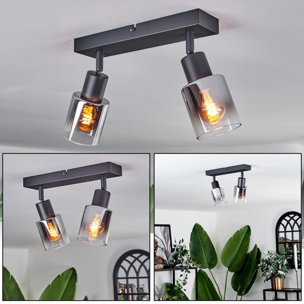 Leteque Plafondlamp Zwart, 2-lichts main product photo