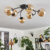 Chehalis Plafondlamp - Glas Amber, 6-lichts
