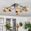 Chehalis Plafondlamp - Glas Amber, 6-lichts