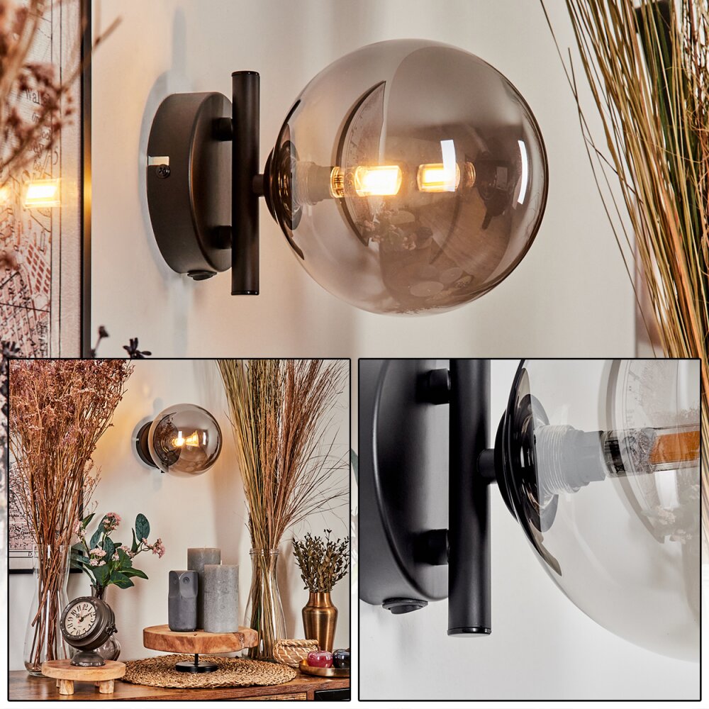 Chehalis Muurlamp - Glas Rookkleurig, 1-licht main product photo