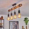 Soungou Plafondlamp Natuurlijke kleuren, Zwart, 4-lichts