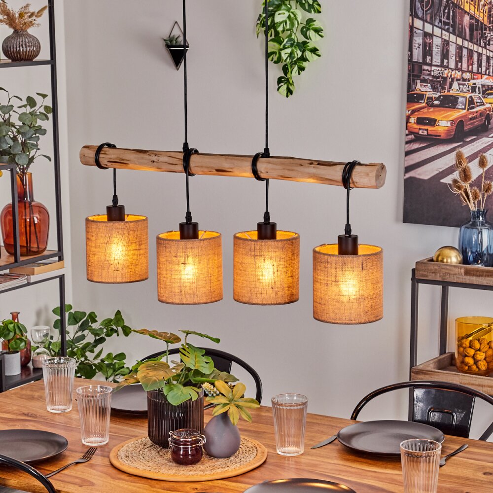Soungou Hanger Natuurlijke kleuren, Zwart, 4-lichts main product photo