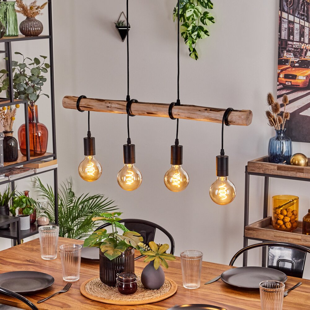 Soungou Hanger Natuurlijke kleuren, Zwart, 4-lichts main product photo