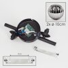 Chehalis Muurlamp - Glas Rookkleurig, 2-lichts