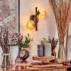 Chehalis Muurlamp - Glas Amber, 2-lichts