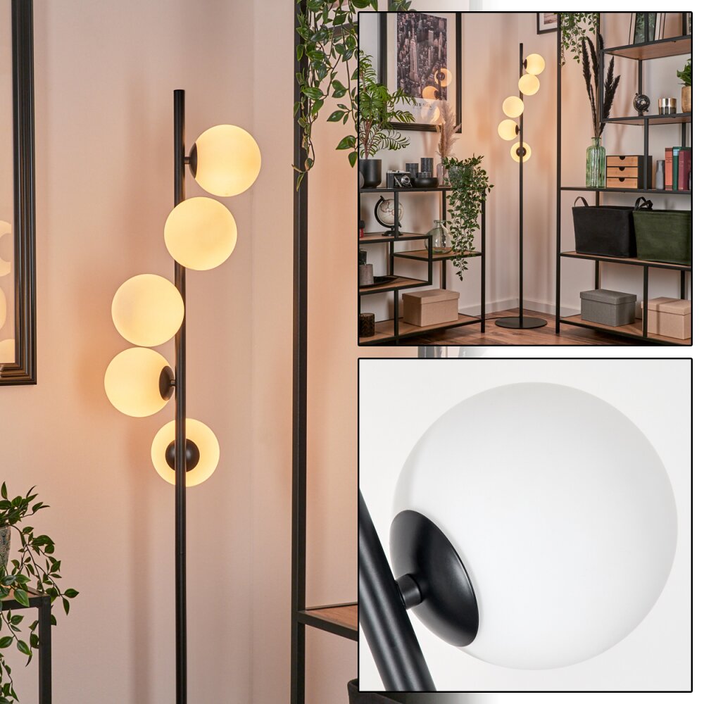 Remaisnil Staande lamp - Glas Wit, 5-lichts main product photo