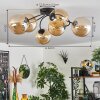 Chehalis Plafondlamp - Glas Amber, 6-lichts