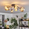 Chehalis Plafondlamp - Glas Amber, 6-lichts