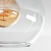 Montgomery Plafondlamp - Glas Natuurlijke kleuren, Zwart, 2-lichts
