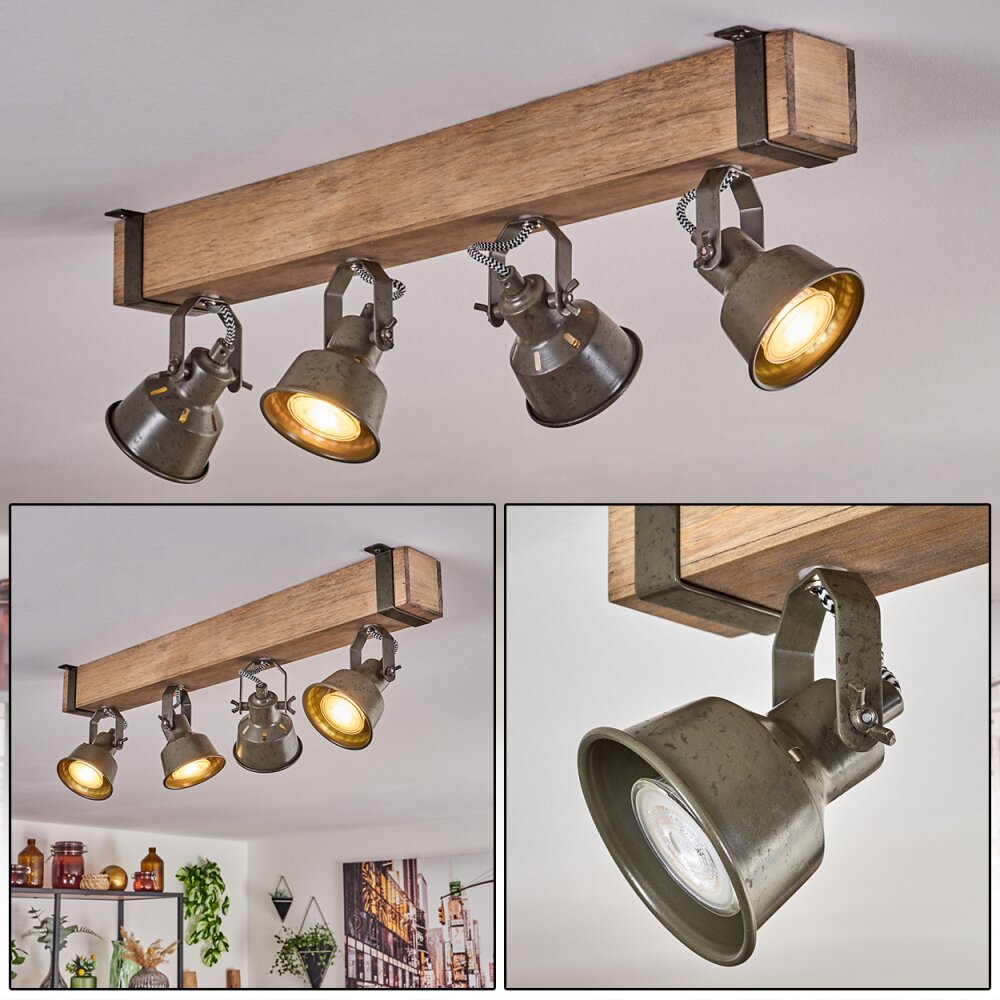 Pehefito Plafondlamp Natuurlijke kleuren, Zwart, 4-lichts main product photo