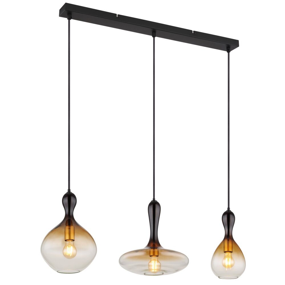 Globo ALADDIN Hanger Zwart, 3-lichts