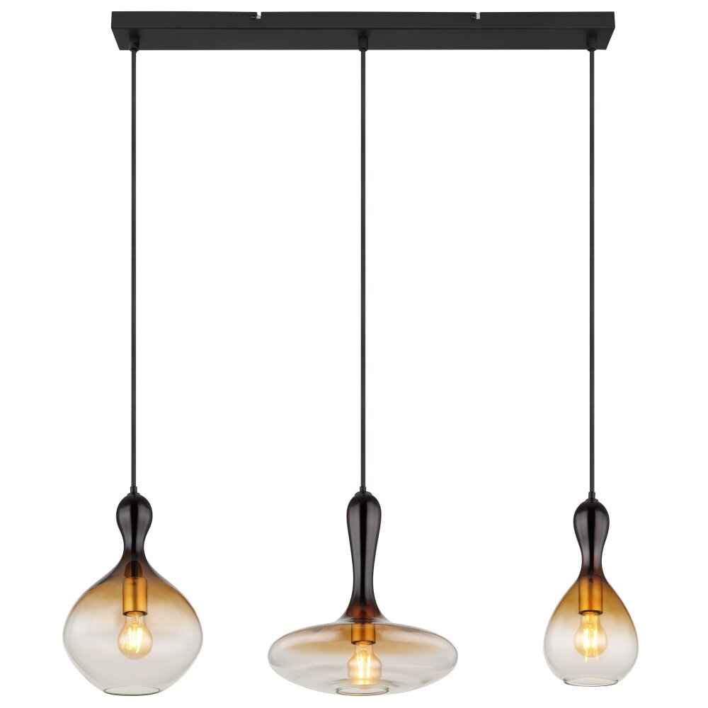 Globo ALADDIN Hanger Zwart, 3-lichts