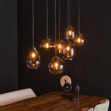 Espriella Hanglamp Antraciet, 7-lichts
