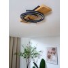 Lutec Rifia Plafondlamp LED Natuurlijke kleuren, Zwart, 1-licht