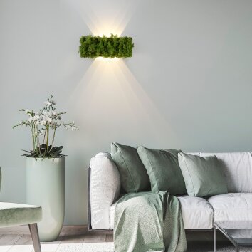 Leuchten-Direkt GREEN CARLO Muurlamp LED Zilver, 6-lichts Leuchten-Direkt GREEN CARLO Muurlamp LED Zilver, 6-lichts
