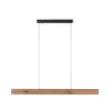 Paul-Neuhaus NANIA Hanglamp LED houtlook, Zwart, 1-licht