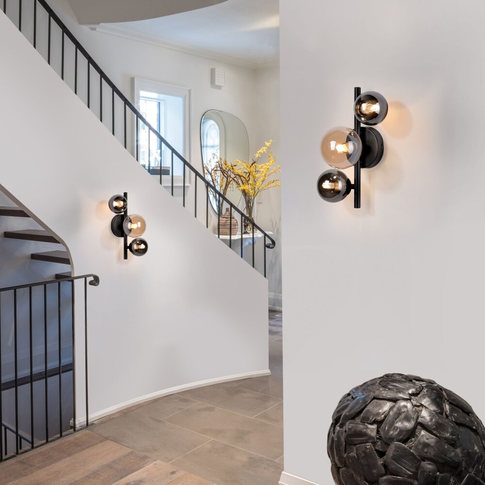 Paul-Neuhaus POPSICLE Muurlamp LED Zwart, 3-lichts main product photo