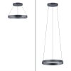 Paul-Neuhaus PURE E-CLIPSE Hanglamp LED Grijs, 2-lichts, Afstandsbediening