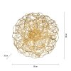 Paul-Neuhaus SAREA Plafondlamp Goud, 10-lichts