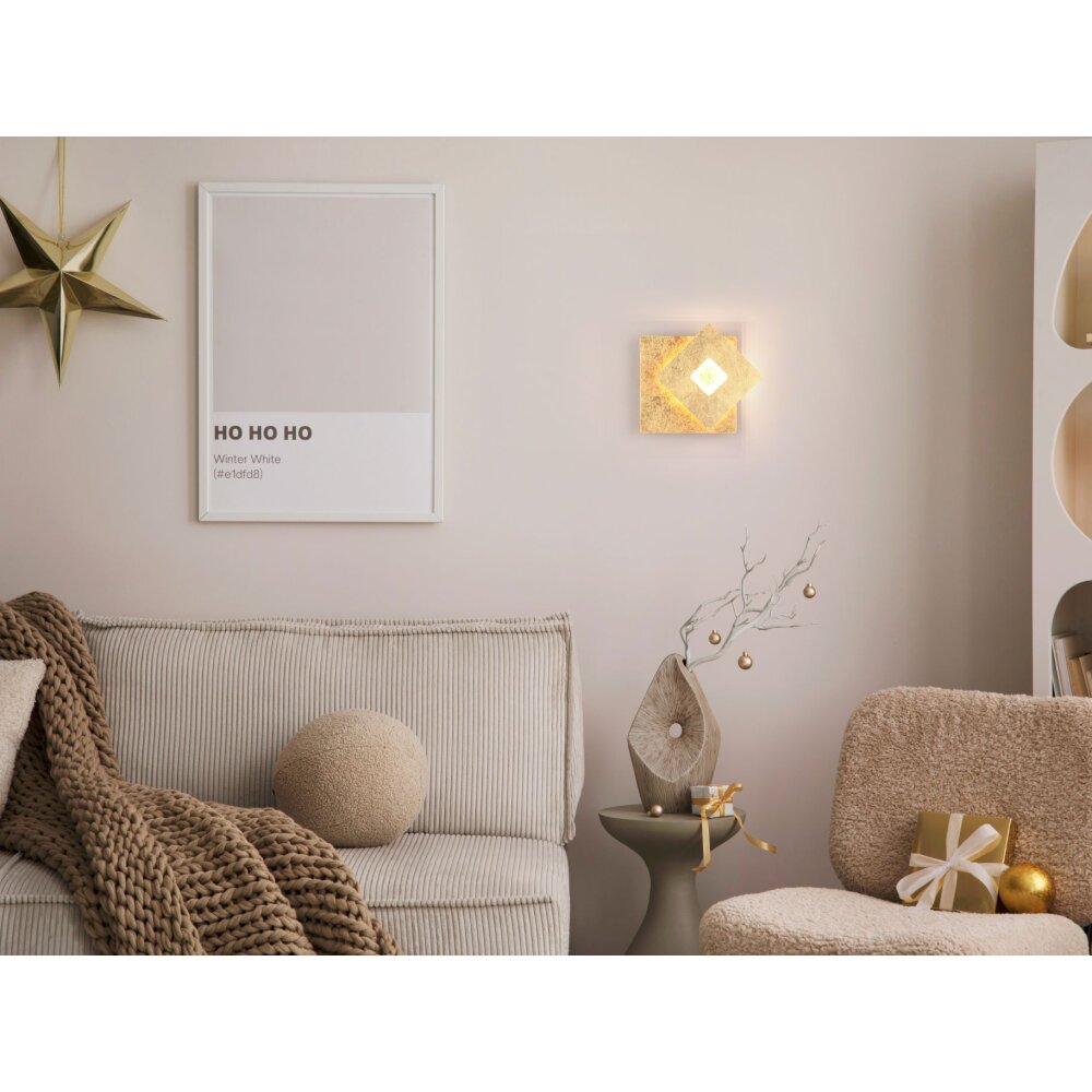 Trio LEANO Muurlamp LED Goud, 1-licht main product photo