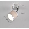 Trio AROSA Plafondlamp Chroom, 1-licht