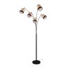 Reality BOLZANO Staande lamp Zwart, 5-lichts