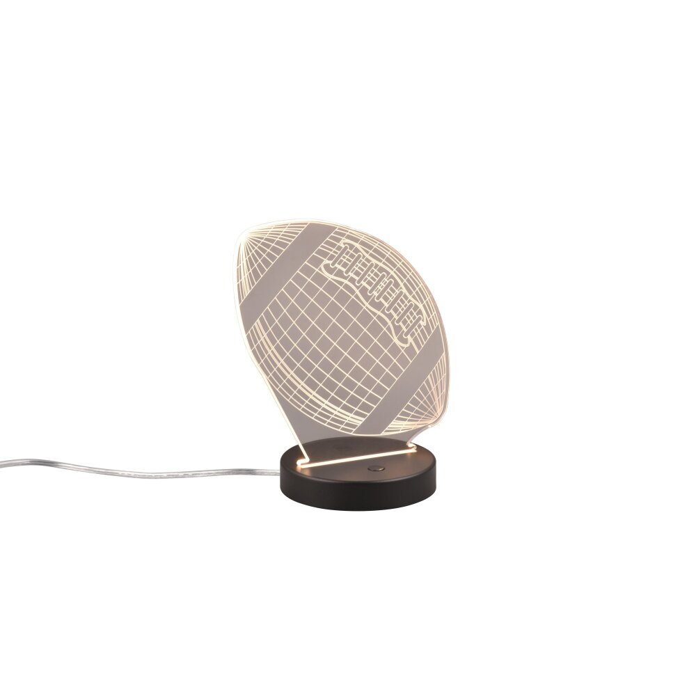 Reality FOOTBALL Tafellamp LED Zwart, 1-licht, Kleurwisselaar main product photo