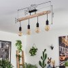 Soungou Plafondlamp Natuurlijke kleuren, Zwart, 4-lichts