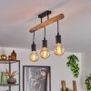 Soungou Plafondlamp Natuurlijke kleuren, Zwart, 3-lichts