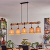 Soungou Hanglamp Natuurlijke kleuren, Zwart, 5-lichts