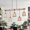 Soungou Hanglamp Natuurlijke kleuren, Zwart, 5-lichts