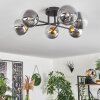 Chehalis Plafondlamp - Glas 12 cm Goud, Zwart, 6-lichts
