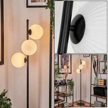 Remaisnil Staande lamp - Glas 15 cm Wit, 3-lichts Remaisnil Staande lamp - Glas 15 cm Wit, 3-lichts